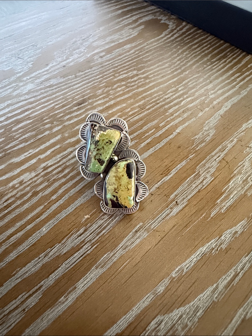 🦋ON RESERVE DO NOT PURCHASE🦋Navajo Blackjack Turquoise Ring